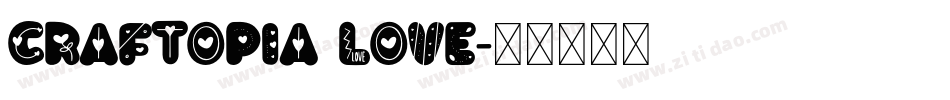 Craftopia Love字体转换